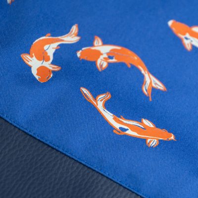 Royal Koi Fish Print on Drawstring Bag