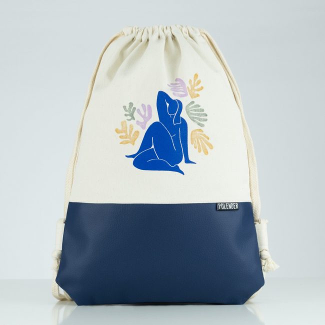 Eco-Leather handmade drawstring bag Henri Matisse