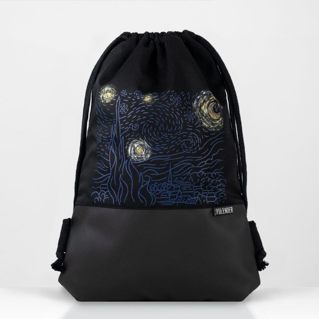 Van Gogh's Starry Night drawstring bag